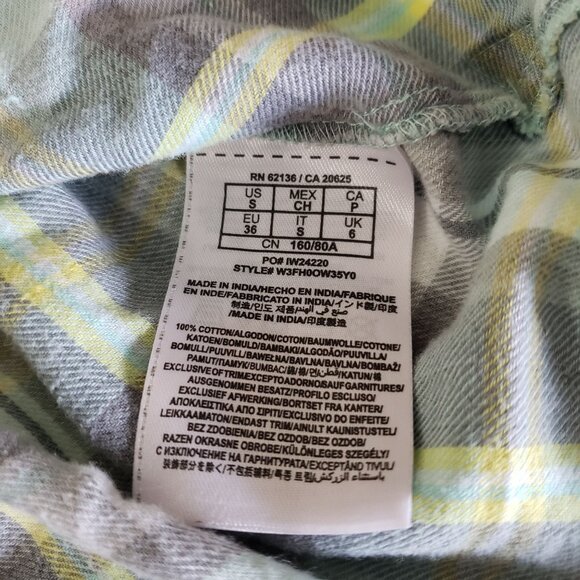 Guess Womens Plaid Button Up Shirt Size S Long Sleeve Western Preppy Chic Casual - Picture 5 of 6